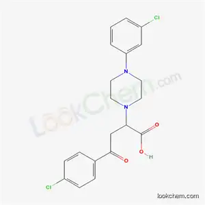 Molecular Structure of 139084-71-2 (4-(4-CHLOROPHENYL)-2-[4-(3-CHLOROPHENYL)PIPERAZINO]-4-OXOBUTANOIC ACID)