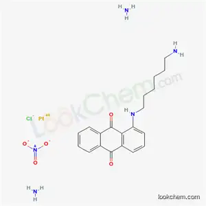 Molecular Structure of 139164-39-9 (1-(6-aminohexylamino)anthracene-9,10-dione, azane, platinum(+2) cation , chloride, nitrate)