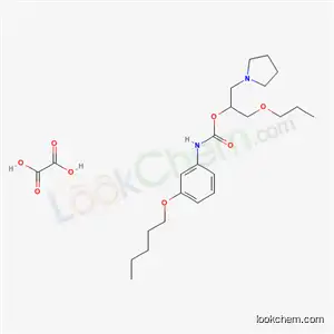 Molecular Structure of 143503-32-6 (oxalic acid, (1-propoxy-3-pyrrolidin-1-yl-propan-2-yl) N-(3-pentoxyphe nyl)carbamate)