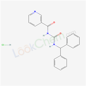 3-PYRIDINECARBOXAMIDE N-(((DIBENZYL)AMINO)CARBONYL)- HCL