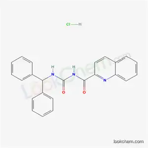 2-Quinolinecarboxamide, N-(((diphenylmethyl)amino)carbonyl)-, monohydrochloride