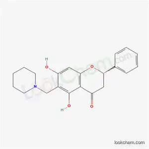 4H-1-Benzopyran-4-one, 2,3-dihydro-5,7-dihydroxy-2-phenyl-6-(1-piperidinylmethyl)-, (S)-