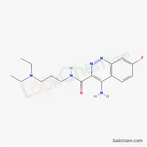 Molecular Structure of 187231-57-8 (4-amino-N-[3-(diethylamino)propyl]-7-fluorocinnoline-3-carboxamide)