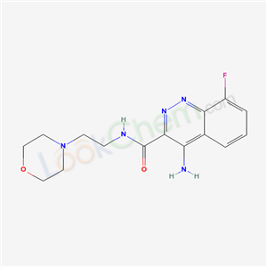 4-AMINO-8-FLUORO-N-(2-(4-MORPHOLINYL)ETHYL)-3-CINNOLINECARBOXAMIDECAS
