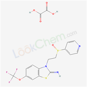 2-IMINO-3-(2-(PYRIDIN-4-YLSULPHINYL)ETHYL)-6-TRIFLUOROOMETHOXYBENZOTHIAZOLINE OXALATE