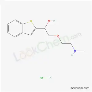 Molecular Structure of 131964-93-7 (alpha-((2-(Methylamino)ethoxy)methyl)benzo(b)thiophene-2-methanol hydr ochloride)