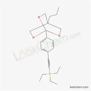 Molecular Structure of 134134-07-9 (triethyl{[4-(4-propyl-2,6,7-trioxabicyclo[2.2.2]oct-1-yl)phenyl]ethynyl}silane)