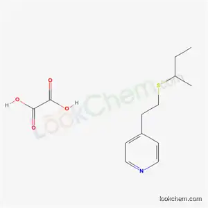 Molecular Structure of 134480-52-7 (Pyridine, 4-(2-((1-methylpropyl)thio)ethyl)-, ethanedioate (1:1))