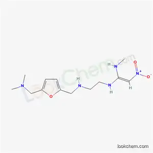 Molecular Structure of 135017-03-7 (N,N-Dimethyl-N-(2-((1-(methylamino)-2-nitroethenyl)amino)ethyl)-2,5-furandimethanamine)