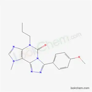 3-(4-Methoxyphenyl)-9-methyl-6-propyl-6,9-dihydro-5H-1,2,4-triazolo(3,4-i)purin-5-one