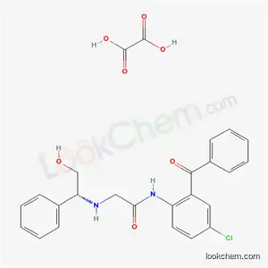 Molecular Structure of 126517-42-8 (N-[4-chloro-2-(phenylcarbonyl)phenyl]-N~2~-[(1R)-2-hydroxy-1-phenylethyl]glycinamide ethanedioate (salt))