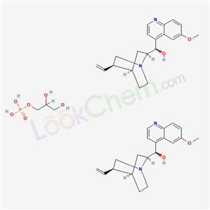 (8alpha,9R)-6-Methoxycinchonan-9-ol, compound with 2,3-dihydroxypropyl (dihydrogen phosphate) (2:1)
