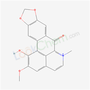 1-hydroxy-2-methoxy-6-methyl-7-oxo-7H-benzo[de][1,3]benzodioxolo[5,6-g]quinolin-6-ium(49679-20-1)