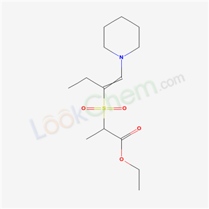 ethyl 2-[1-(1-piperidyl)but-1-en-2-ylsulfonyl]propanoate cas  20449-14-3