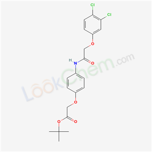 tert-butyl 2-[4-[[2-(3,4-dichlorophenoxy)acetyl]amino]phenoxy]acetate cas  20768-30-3