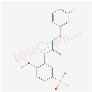 3-[[2-(3-chlorophenoxy)acetyl]amino]-4-methoxy-benzenesulfonyl fluoride cas  21456-15-5