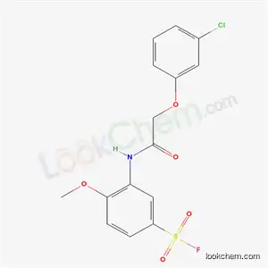 Molecular Structure of 21456-15-5 (3-{[(3-chlorophenoxy)acetyl]amino}-4-methoxybenzenesulfonyl fluoride)