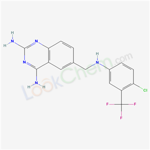 6-[[[4-chloro-3-(trifluoromethyl)phenyl]amino]methyl]quinazoline-2,4-diamine cas  52128-19-5