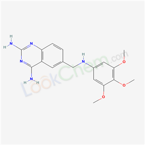 6-[[(3,4,5-trimethoxyphenyl)amino]methyl]quinazoline-2,4-diamine cas  52128-09-3