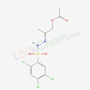 2-[(2,4,5-trichlorophenyl)sulfonylhydrazinylidene]propyl acetate