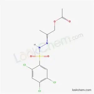Molecular Structure of 5211-35-8 (2-{2-[(2,4,5-trichlorophenyl)sulfonyl]hydrazinylidene}propyl acetate)