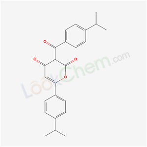 3-(4-propan-2-ylbenzoyl)-6-(4-propan-2-ylphenyl)pyran-2,4-dione cas  54957-63-0