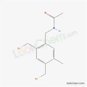 Molecular Structure of 82022-28-4 (N-[2,4-bis(bromomethyl)-5-methylbenzyl]acetamide)