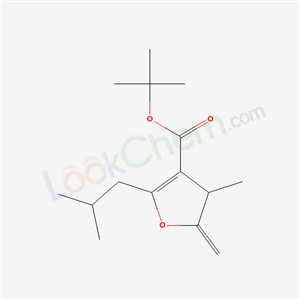 tert-butyl 4-methyl-5-methylidene-2-(2-methylpropyl)-4H-furan-3-carboxylate cas  68067-16-3