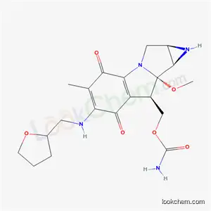 Molecular Structure of 78327-30-7 ({(1AS,8S,8aR,8bS)-8a-methoxy-5-methyl-4,7-dioxo-6-[(tetrahydrofuran-2-ylmethyl)amino]-1,1a,2,4,7,8,8a,8b-octahydroazireno[2,3:3,4]pyrrolo[1,2-a]indol-8-yl}methyl carbamate)