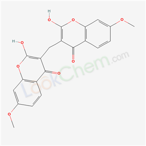 2-hydroxy-3-[(2-hydroxy-7-methoxy-4-oxo-chromen-3-yl)methyl]-7-methoxy-chromen-4-one cas  1821-14-3