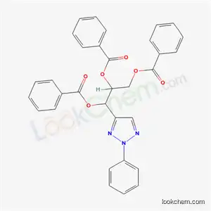 Molecular Structure of 7511-00-4 ([1,3-dibenzoyloxy-1-(2-phenyltriazol-4-yl)propan-2-yl] benzoate)