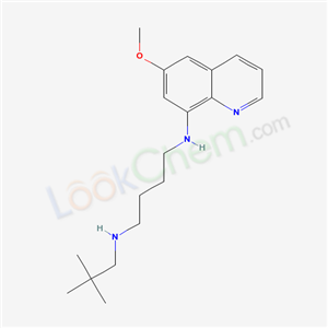 N-(2,2-dimethylpropyl)-N-(6-methoxyquinolin-8-yl)butane-1,4-diamine cas  7598-78-9
