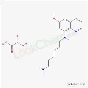 Molecular Structure of 7498-94-4 (N-(6-methoxyquinolin-8-yl)-N-methyl-hexane-1,6-diamine; oxalic acid)