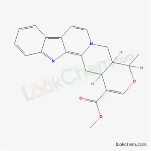 Molecular Structure of 6058-40-8 (methyl 19-methyl-1,3,5,6,16,17-hexadehydro-18-oxayohimban-16-carboxylate)