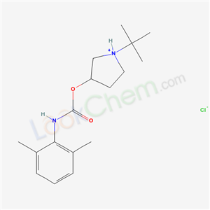 (1-tert-butylpyrrolidin-1-ium-3-yl) N-(2,6-dimethylphenyl)carbamatechloride