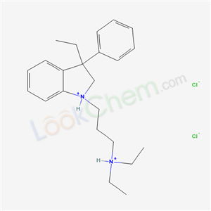 diethyl-[3-(3-ethyl-3-phenyl-1,2-dihydroindol-1-ium-1-yl)propyl]azaniumdichloride