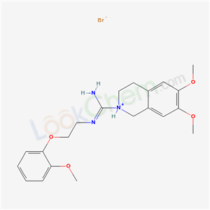 6,7-dimethoxy-N'-[2-(2-methoxyphenoxy)ethyl]-1,2,3,4-tetrahydroisoquinolin-2-ium-2-carboximidamide bromide