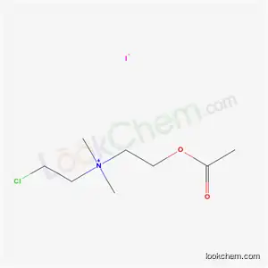 Molecular Structure of 40066-93-1 (2-(acetyloxy)-N-(2-chloroethyl)-N,N-dimethylethanaminium iodide)
