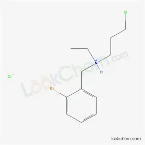 Molecular Structure of 40616-79-3 (N-(2-bromobenzyl)-3-chloro-N-ethylpropan-1-aminium chloride)