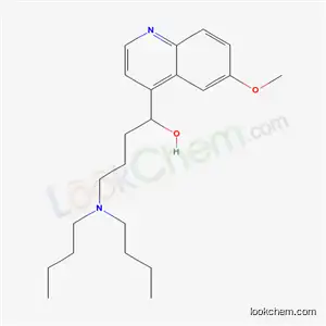 Molecular Structure of 6292-30-4 (4-(dibutylamino)-1-(6-methoxyquinolin-4-yl)butan-1-ol)