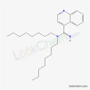 Molecular Structure of 5447-57-4 (N,N-dioctylquinoline-4-carboximidamide)