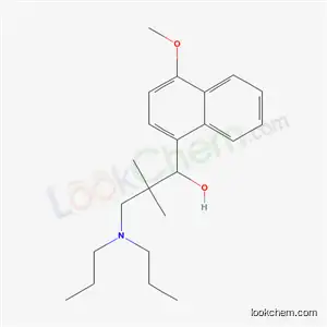 Molecular Structure of 6332-52-1 (3-(dipropylamino)-1-(4-methoxynaphthalen-1-yl)-2,2-dimethylpropan-1-ol)
