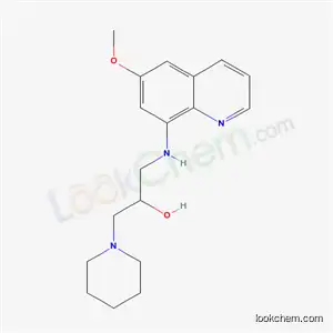 Molecular Structure of 6324-24-9 (1-[(6-methoxyquinolin-8-yl)amino]-3-(piperidin-1-yl)propan-2-ol)