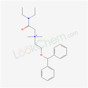 2-benzhydryloxyethyl-(diethylcarbamoylmethyl)-dimethyl-azanium cas  6322-73-2