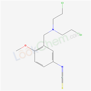 2-chloro-N-(2-chloroethyl)-N-[(5-isothiocyanato-2-methoxy-phenyl)methyl]ethanamine cas  94522-58-4