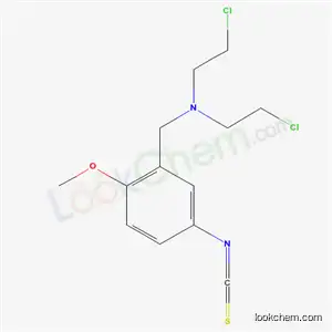 Molecular Structure of 94522-58-4 (2-chloro-N-(2-chloroethyl)-N-(5-isothiocyanato-2-methoxybenzyl)ethanamine)