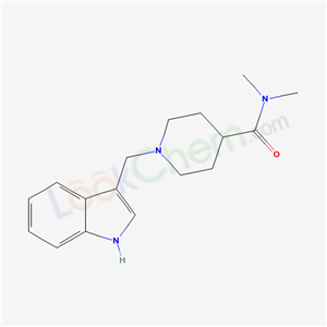 1-(1H-indol-3-ylmethyl)-N,N-dimethylpiperidine-4-carboxamide