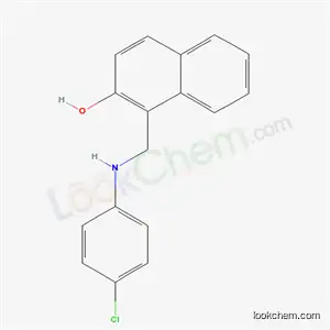 Molecular Structure of 6638-93-3 (1-{[(4-chlorophenyl)amino]methyl}naphthalen-2-ol)