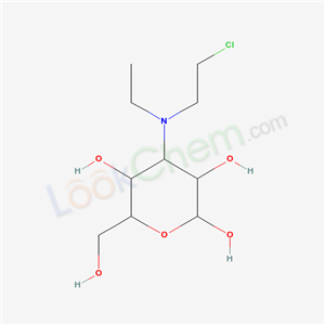 4-(2-chloroethyl-ethyl-amino)-6-(hydroxymethyl)oxane-2,3,5-triol cas  6625-86-1