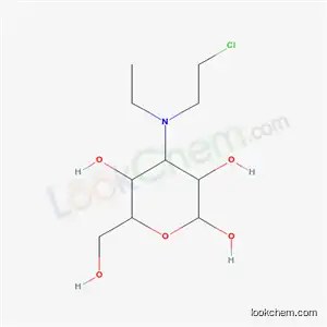 Molecular Structure of 6625-86-1 (3-[(2-chloroethyl)(ethyl)amino]-3-deoxyhexopyranose)